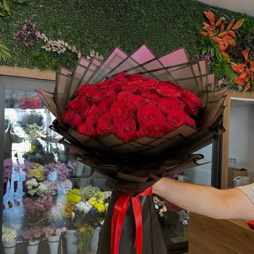 Velvet Red Rose Luxury Bouquet