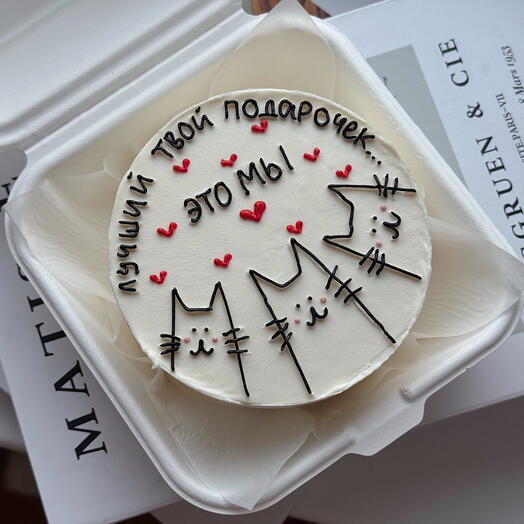 Бенто торт с котами в подарок на день рождения 🥳