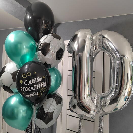 Шары мальчику на 10 лет футбол