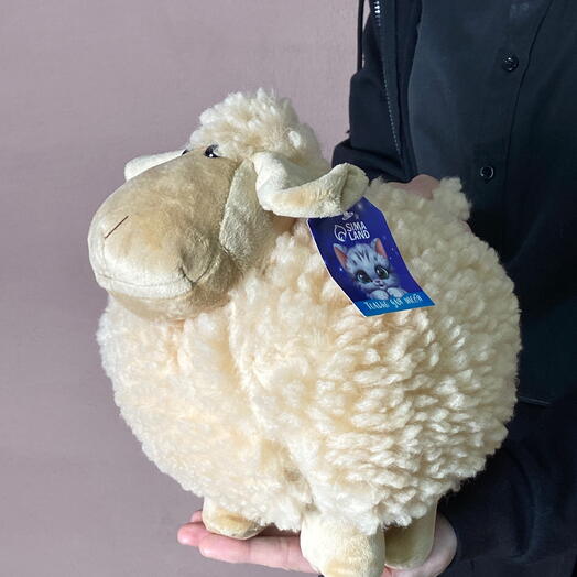 Мягкий плюшевый кучерявый барашек 🐑