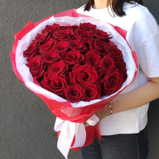 Букет из 25 красных роз💌