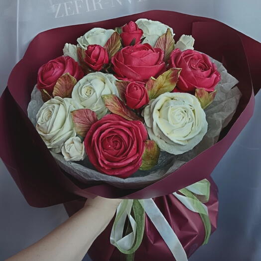 Букет из зефирных роз