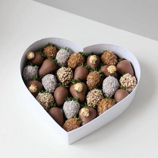 Callebaut Chocolate-Covered Strawberry Heart Box