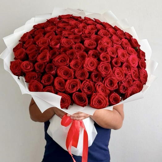 101 красная Роза букет 🌹