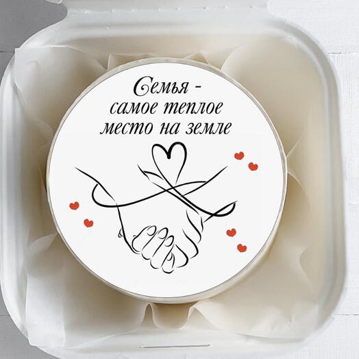 Бенто торт Семья самое важное место на земле