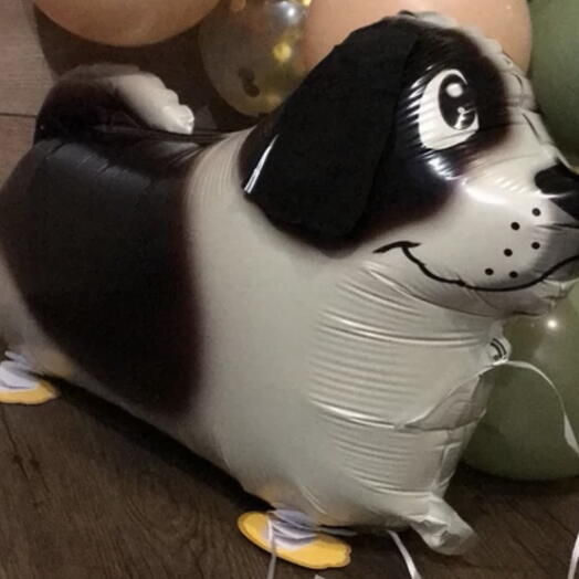 Шар собака коричневая