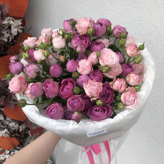 🩷Яркий букет Пионовидный роз Bloom Room
