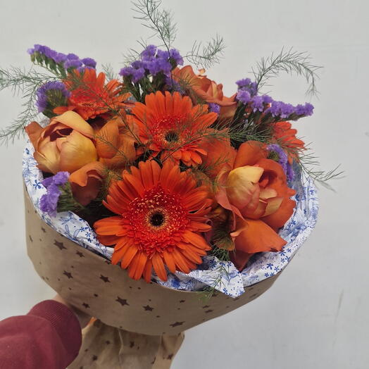 Букет с французскими розами