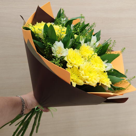 Букет Альстромерий и Хризантем 💕