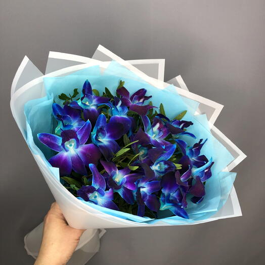 Букет космических орхидей в дизайнерской упаковке🌸