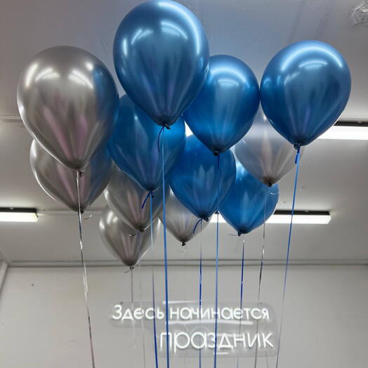 Шары под потолок хромированные