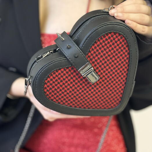 ПОП АРТ сумка   СЕРДЦЕ ШОТЛАНДИИ /  премиум подарок подруге / клатч / bag /  оригинальный подарок ручной работы  дочери /