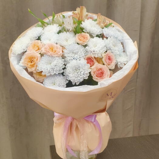 Букет в персиковом оттенке 🧡