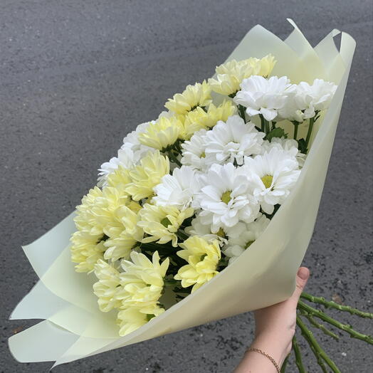 Букет из хризантем💛