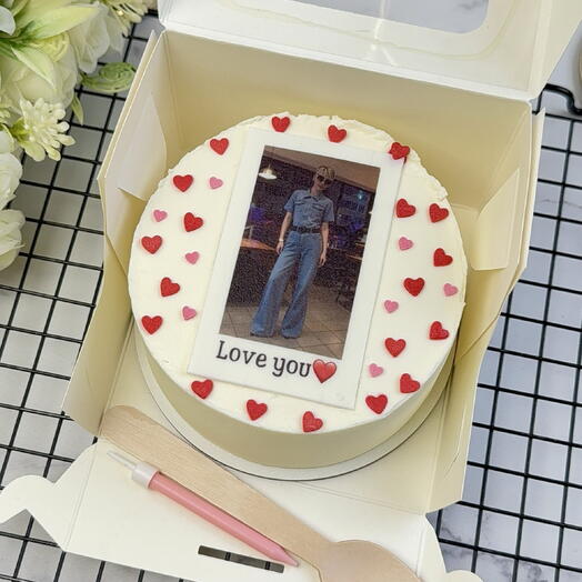 Бенто-торт девушке,жене,маме,на день рождения с фото «Love you️