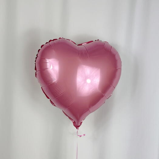 Шар Сердце розовое гелий. Helium foil balloon Heart (pink)