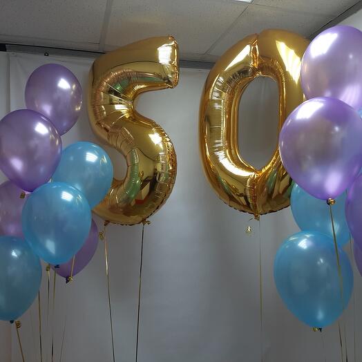 Шары на юбилей 50 лет