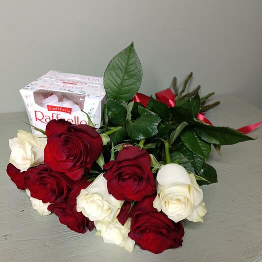 11 roses and raffaello