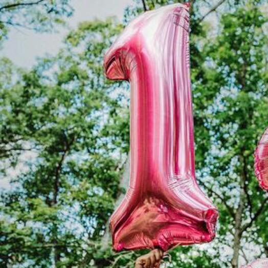 Фольгированный шар с гелием Один - 1 метр