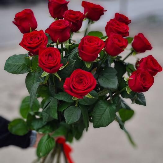 15 rosas 70 cm