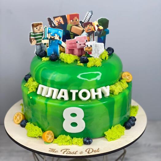 Торт сыну на день рождения 💚 ( мусс)