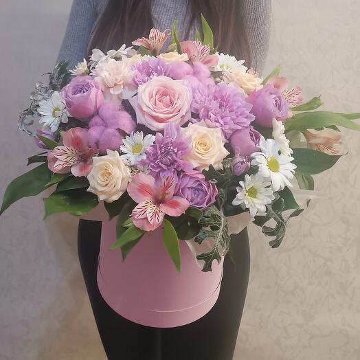 Цветы в коробке