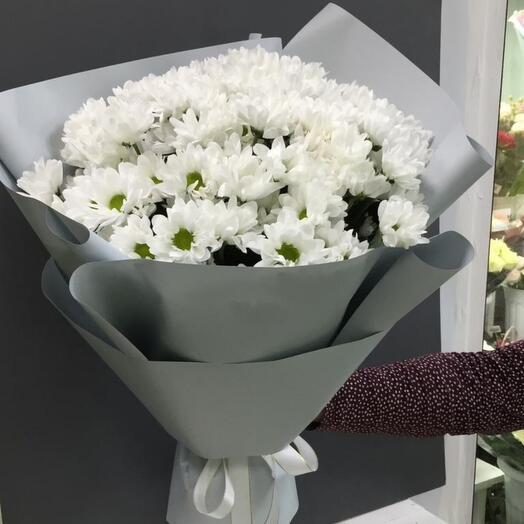 Букет из 15 хризантем