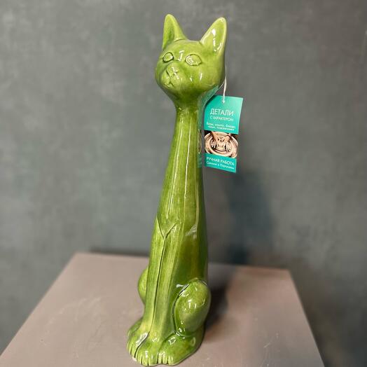 Кошка керамическая интерьерная