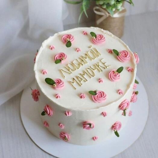 Floral design cake