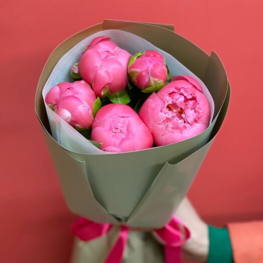 Пионы коралл