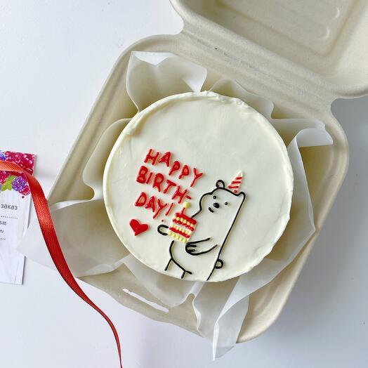 Bento bear cake with cake