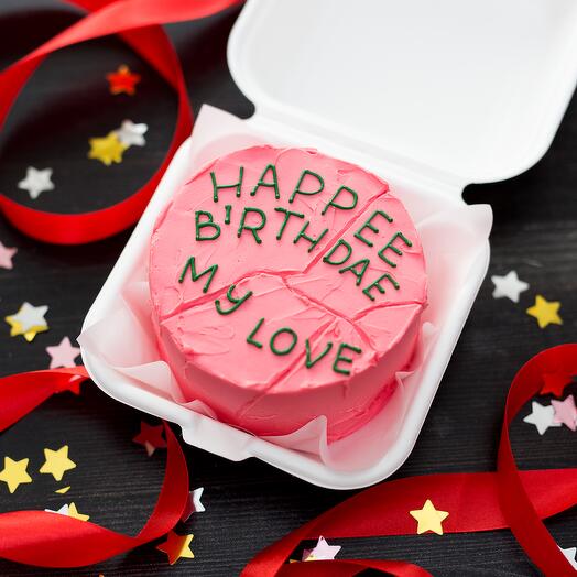 Pastel de Bento "Happy Birthday"