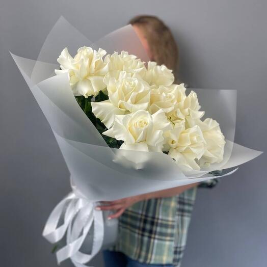 Bouquet of white French roses