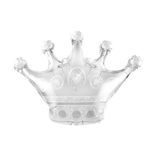 Воздушный шар серебряная корона