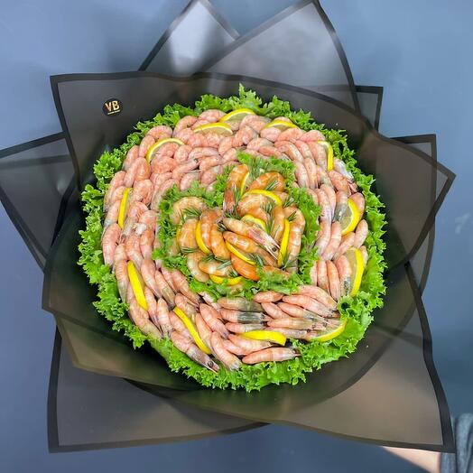 Букет Сердце из креветок