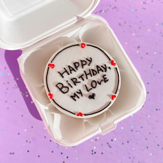 Pastel de Bento "Feliz cumpleaños, mi amor"