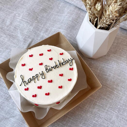 Бенто happy birthday с сердечками