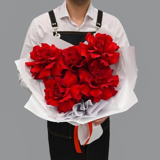 Букет Рафаэлло из 5 французских роз