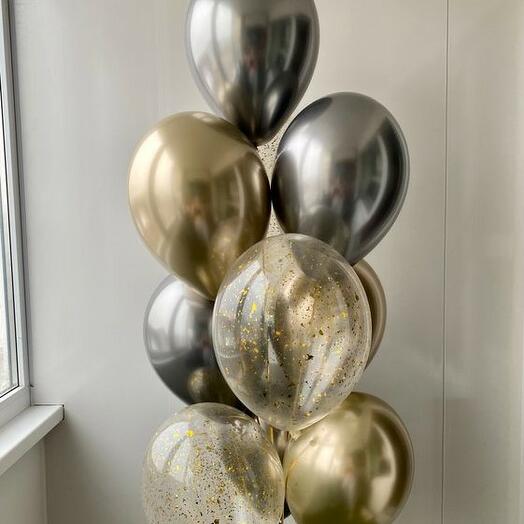 The composition of the balls is Black and gold