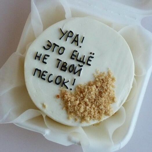 Бенто торт «ура, это еще не твой песок!»
