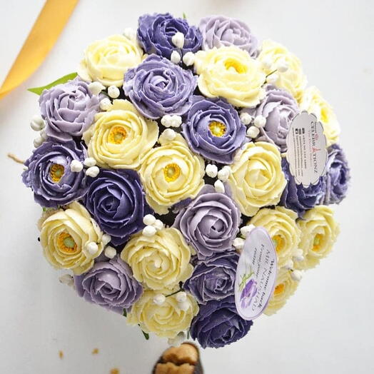 Charming Peony Cupcake Bouquet