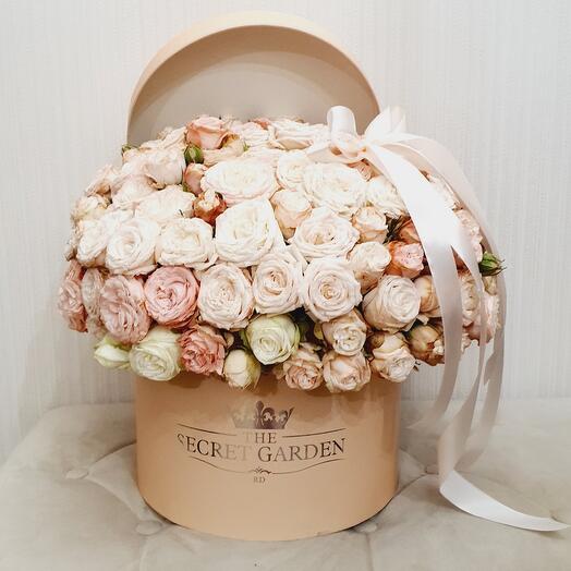 Цветы в коробке бомбастик