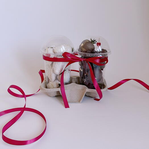 Клубника в шоколаде Ферреро и Раффаэлло в стаканчиках 🍓🍫 без сахара