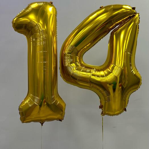 Шары цифры 14