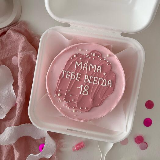 Bento Cake mamá 18 (terciopelo rojo)