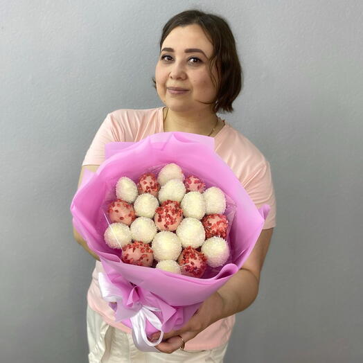 Клубника в шоколаде букет «пупырки»