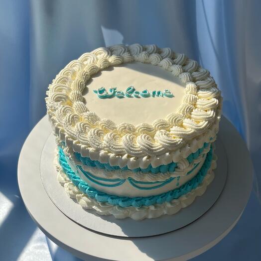 Торт в стиле ламбет Welcome