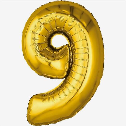 Foil balloon "Number 9"