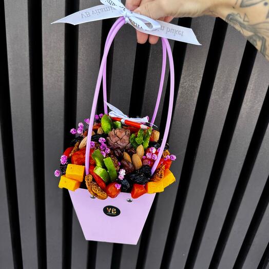 Сумочка с сухофруктами для учителя