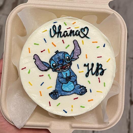 Бенто-торт со Стичем «Ohana»